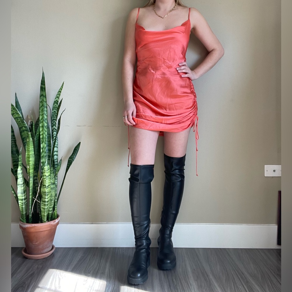 only ruched slip dress Only Ruched Slip Dress